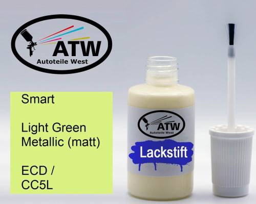 Smart, Light Green Metallic (matt), ECD / CC5L: 20ml Lackstift, von ATW Autoteile West.